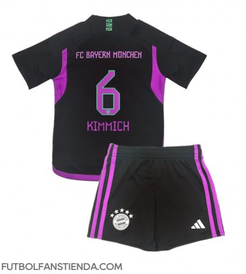 Bayern Munich Joshua Kimmich #6 Segunda Equipación Niños 2023-24 Manga Corta (+ Pantalones cortos)